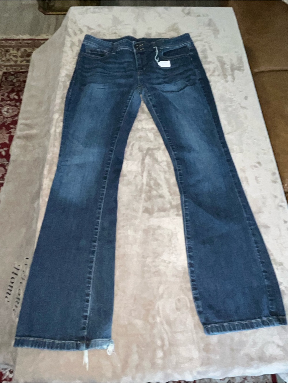 Vintage jcpenney Women's Dark Blue Wide Leg Jeans size 34x31